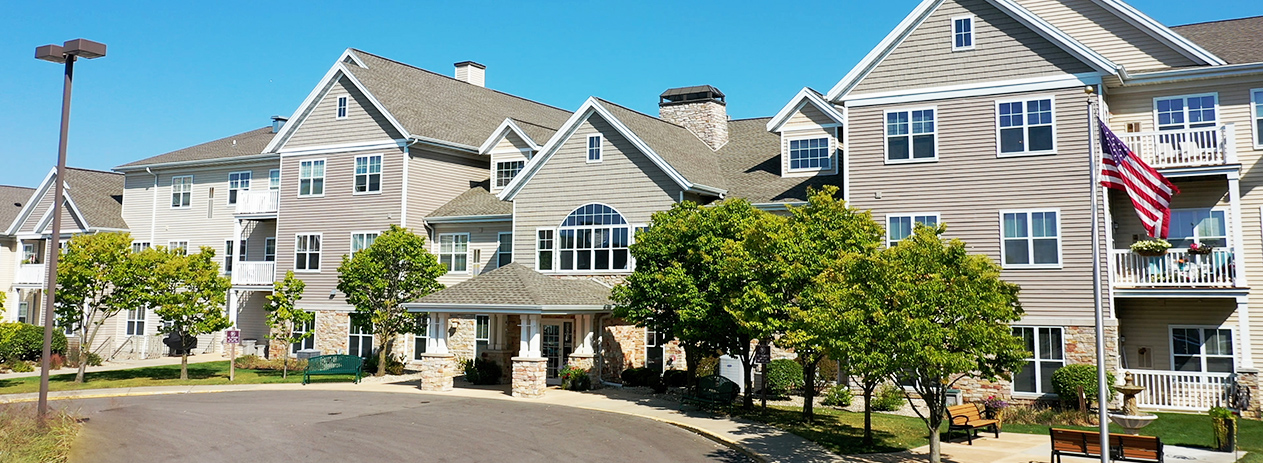 Front entrance to All Saints Senior Apartments