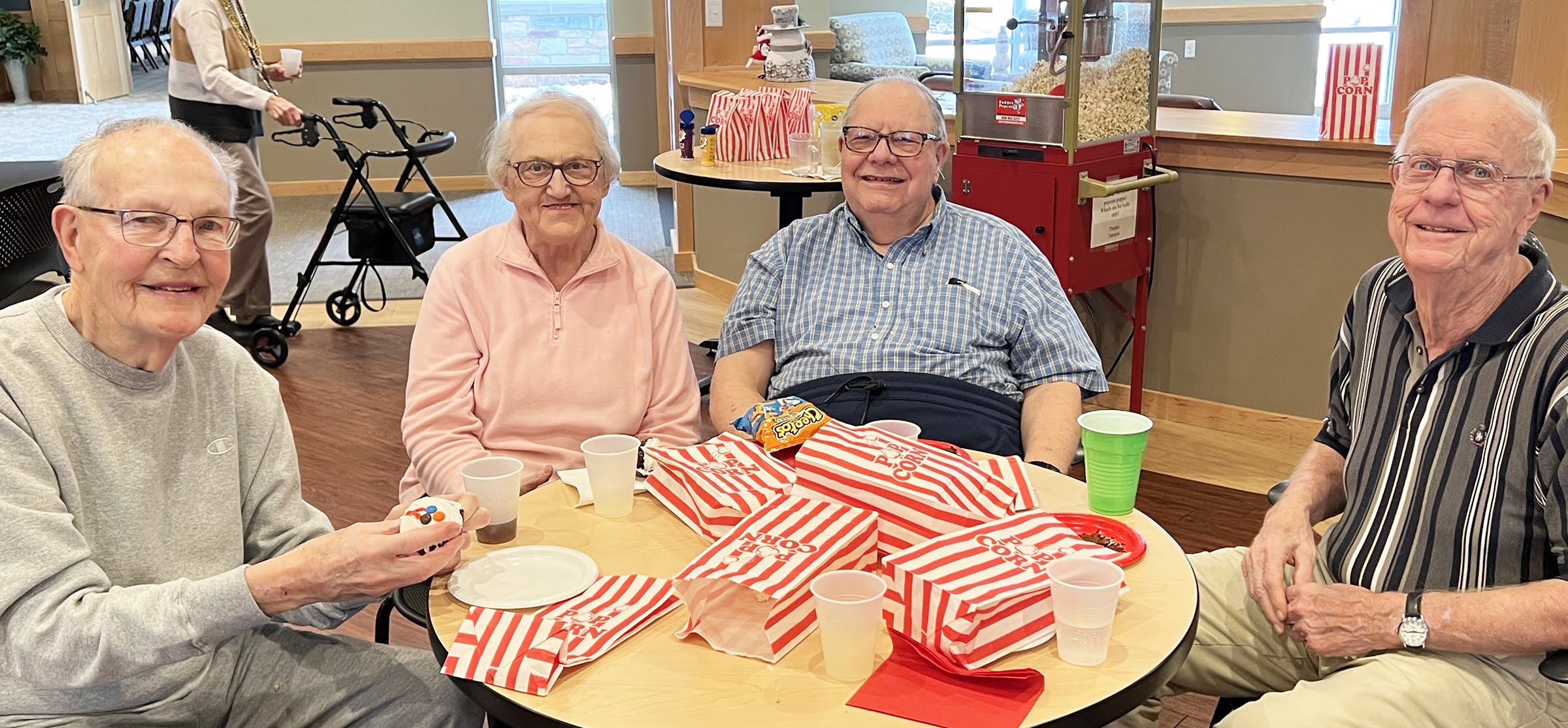 Tenants from All Saints Senior Apartments enjoy Carnival Day